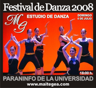 CARTEL FESTIVAL 2008 - Estudio de Danza MG