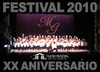 Cartel XX Aniversario Estudio de Danza MG