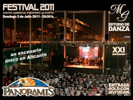 Cartel Festival 2011 Panoramis - Estudio de Danza MG